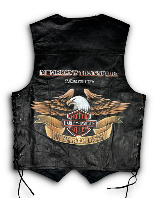 80’s Vintage Harley Davidson Leather Vest